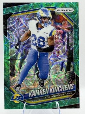 2025 Panini Prizm Kamren Kinchens Green Scope #/75 Los Angeles Rams #59