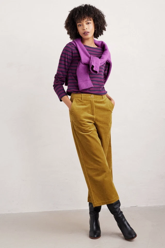 Seasalt Women's Regular Sailor Shirt Jersey Breton Aniseed Maritime - Image 4 of 4