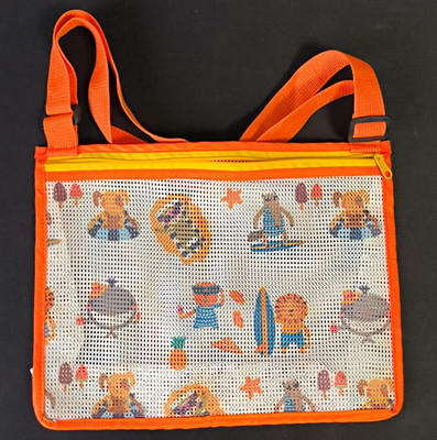 4x Kinder Umhängetasche Netztasche Strandtasche für Spielzeug (2xgroß/2x klein)