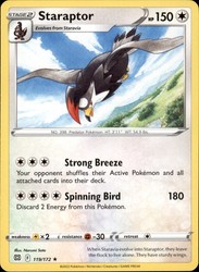 Staraptor 119/172 Brilliant Stars Rare