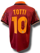 FRANCESCO TOTTI SIGNED AS ROMA 1998/99 HOME SHIRT (ACG CERT AG16597)