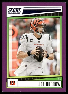Joe Burrow - 2022 Panini Score Football - Purple #194