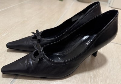 Ambition Pumps Damen Lederschuhe Damenschuhe Gr. 38 Schwarz