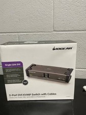 NEW SEALED IOGEAR GCS1102 2-Port DVI KVMP Switch with Cables - Grey