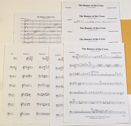 Sacred Instrumental Sheet Music ~ Banner of the Cross ~ David E. Smith ~ Brass - Picture 2 of 3