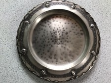 Dustegard Finn Vintage Zinnteller Handarbeit Norwegen