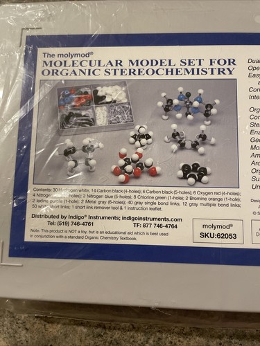 Juego de modelos moleculares Molymod para estereoquímica orgánica (sellado) - Imagen 3 de 4