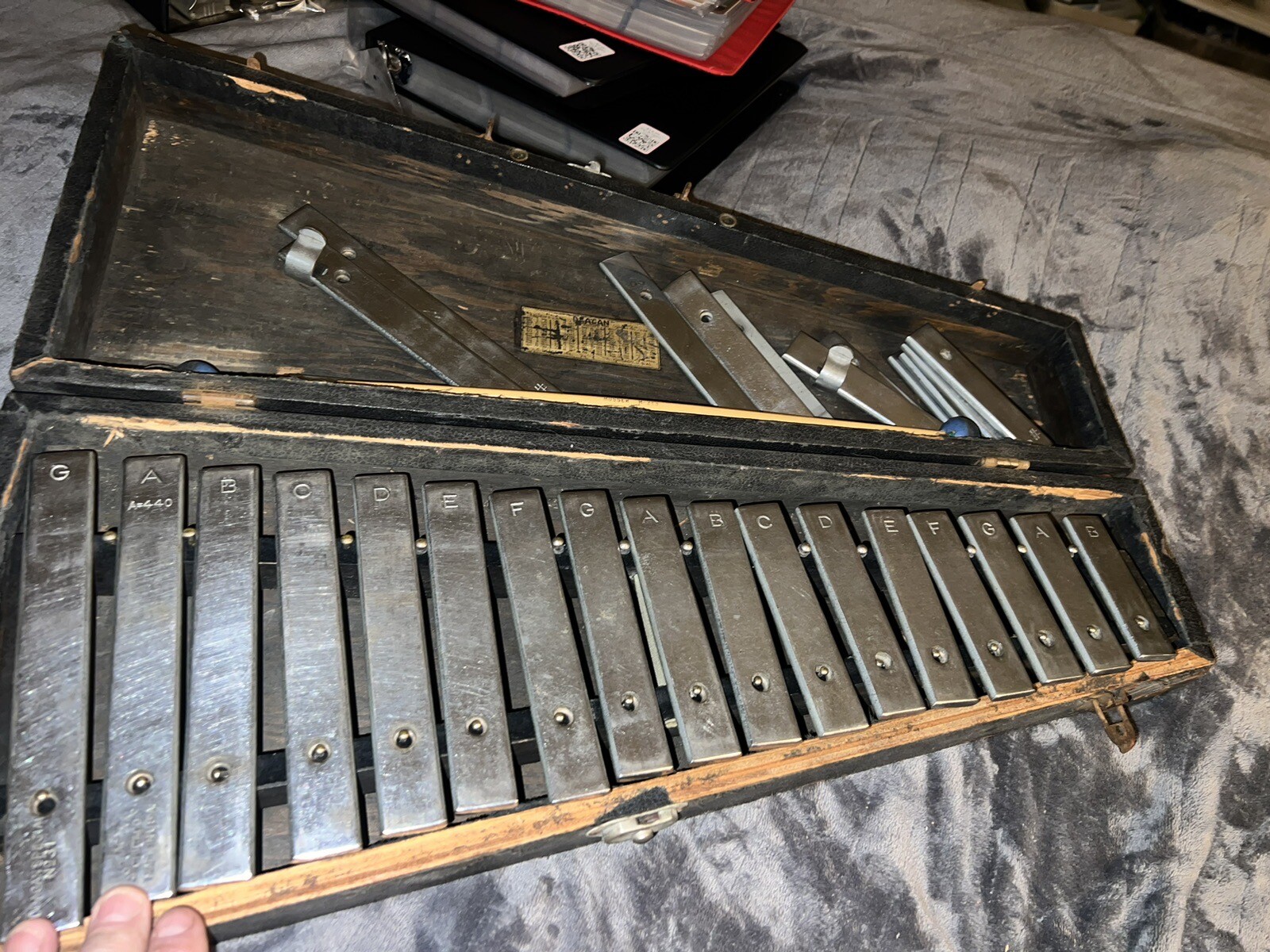 Vintage Unrestored Deagan Special 31 Orchestra Bells Glockenspiel W Case eBay