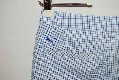 Puma Mens Plaid Shorts Blue Size 28 NWOT - Picture 3 of 4