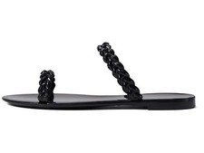 Stuart Weitzman Braida Sawyer Jelly Sandal Black 5 B