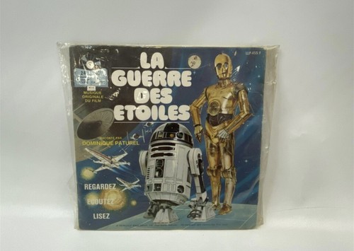 Star wars 1979 La Guare Des Etoiles 24 page read along music.Black Falcon French