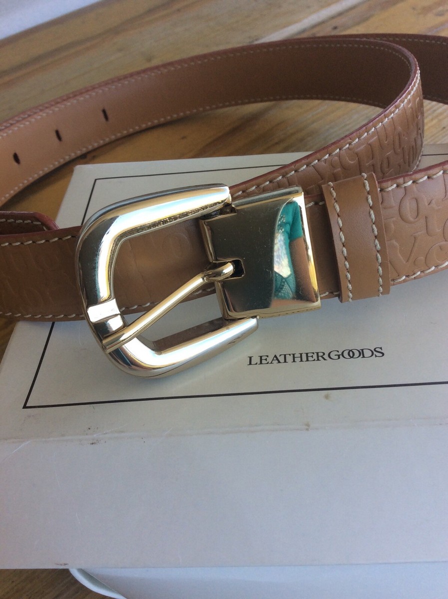 Victor Hugo Genuine Leather Skinny Belt 82 | eBay