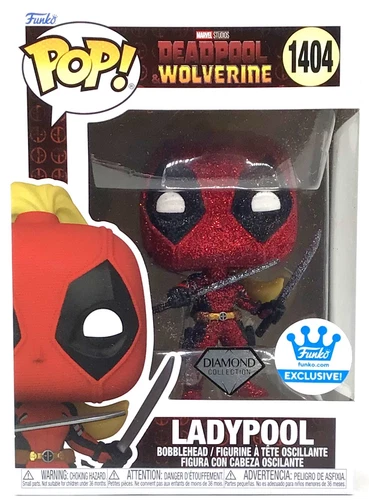Funko Pop! Marvel Deadpool & Wolverine Ladypool Glitter FSE #1404 with Protector
