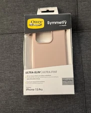 New iPhone 15 Pro Otterbox Symmetry Series Case (Light Pink) MagSafe