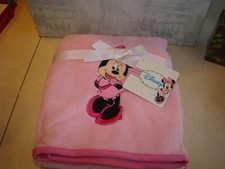Minnie Mouse Baby Blanket, plush Disney, 30 x 40" NWT. VTG