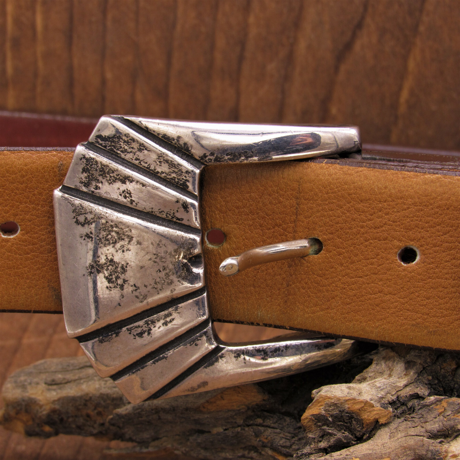 *JT Santa Fe Sterling Buckle Set on Tom Taylor Custom Belt image 2