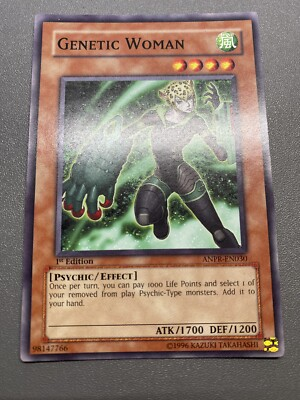 #ad Yu Gi Oh Genetic Woman Common 1st Edition ANPR EN030 HP $1.23