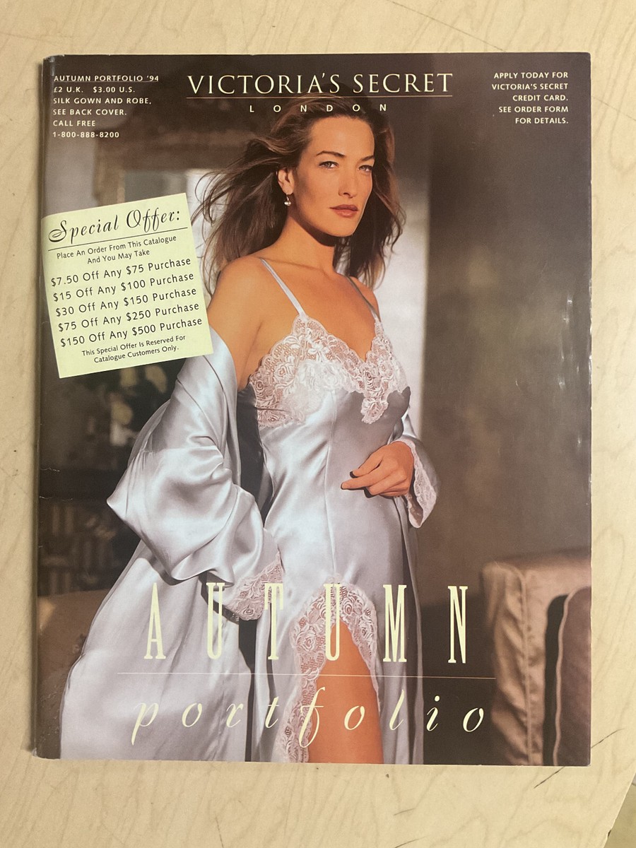 vintage Victoria's Secret Autumn Portfolio 1994 Tatjana Patitz