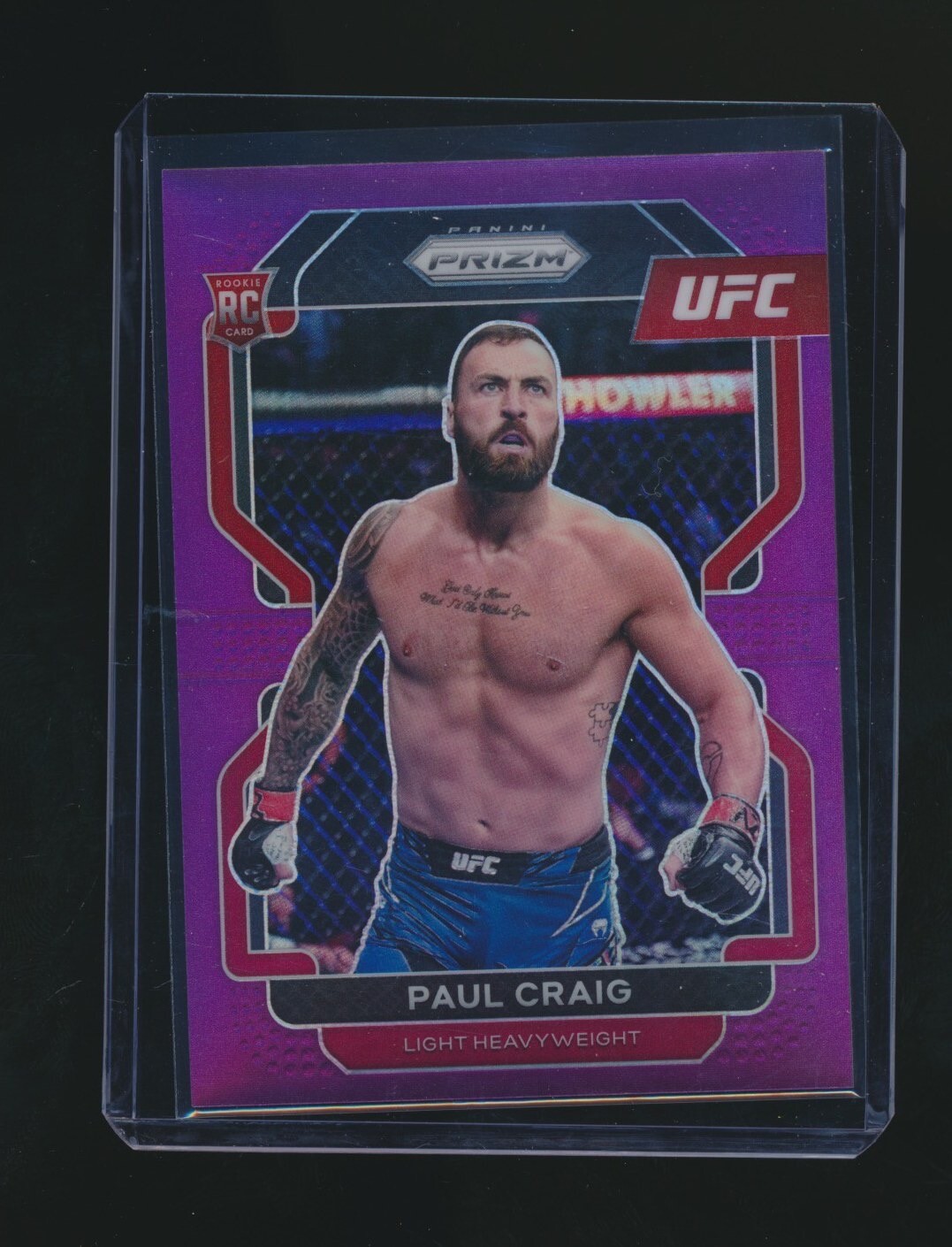 PAUL CRAIG 2022 PANINI PRIZM UFC PURPLE PRIZM RC PARALLEL 071/149 #170