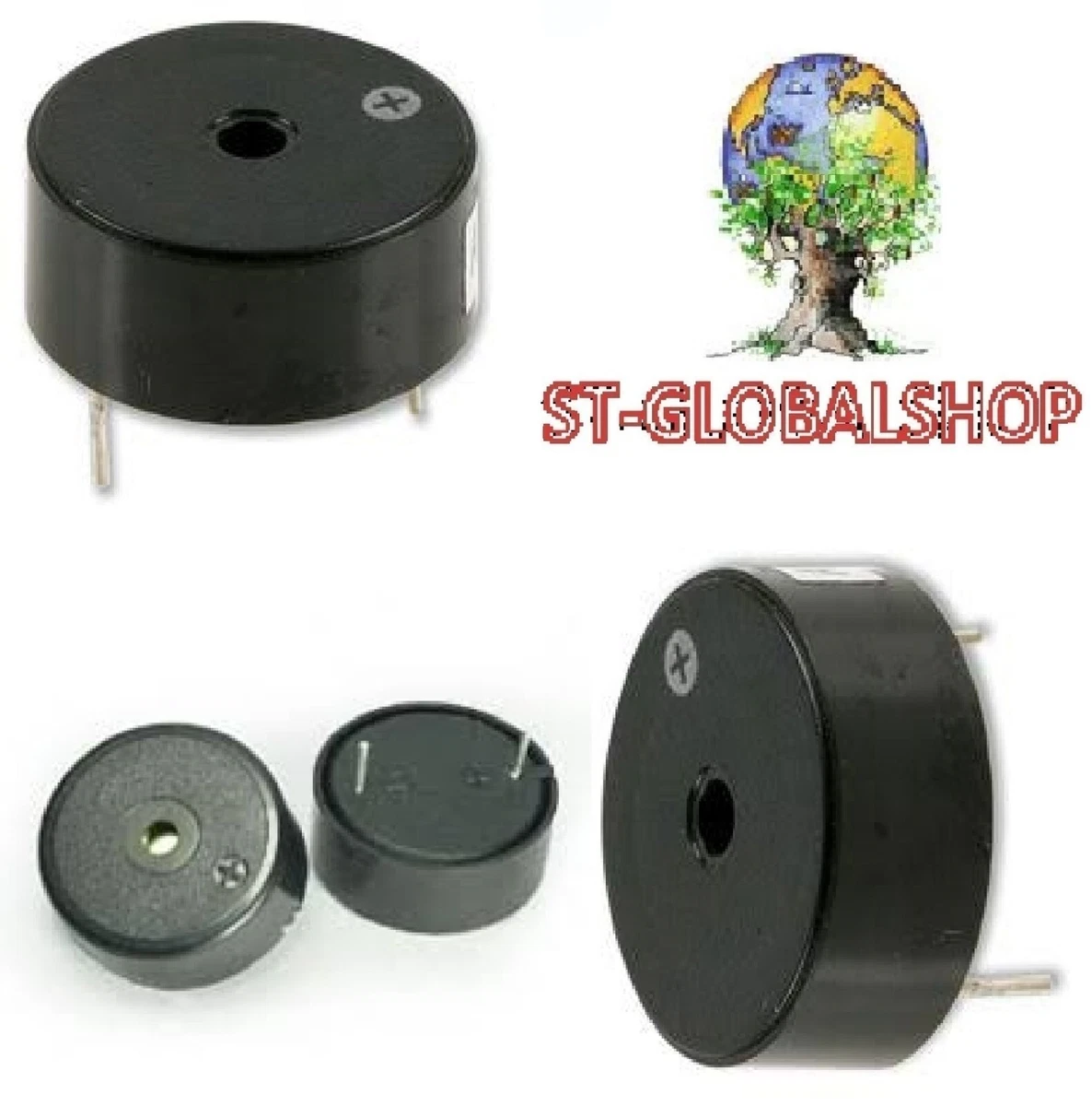 Cicalino Buzzer Ad Intermittenza 5V 12V 24V Suono Retromarcia Oscil Integrato Diametro 42mm Cicalino Buzzer Ad Intermittenza 5V 12V 24V Suono Retromarcia Oscil Integrato Diametro 42mm