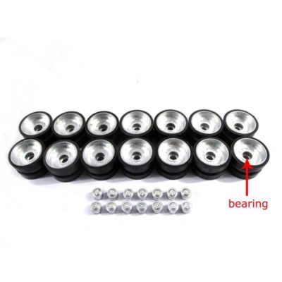 Mato Metal Road Wheels With Bearings Caps For 1/16 HL 3918-1 M1A2 Abrams RC Tank