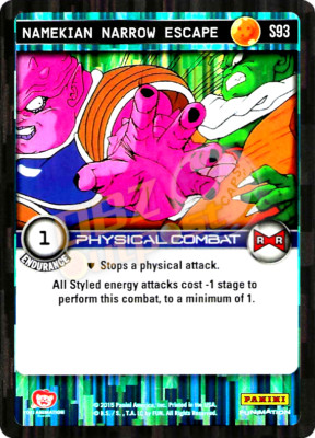 DBZ Dragon Ball Z TCG Panini Evolution S93 Namekian Narrow Escape