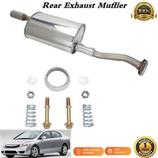 Rear Exhaust Muffler Set For Honda Civic 1.8l 4-door 2006-2011 Stainless Steel Rear Exhaust Muffler Set For Honda Civic 1.8l 4-door 2006-2011 Stainless Steel