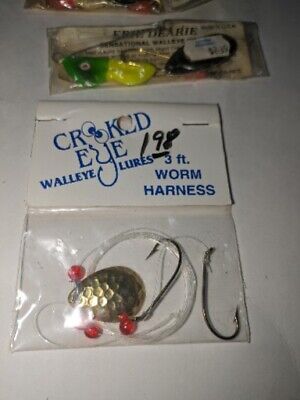 3 Vintage Lures Erie Dearie & Crooked Eye Walleye Bass Fishing Lure New!!