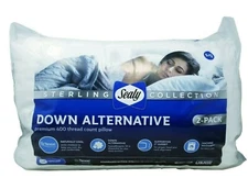 Sealy Sterling Down Alternative 400 Thread Count Pillow, Standard KING  (2 Pack)
