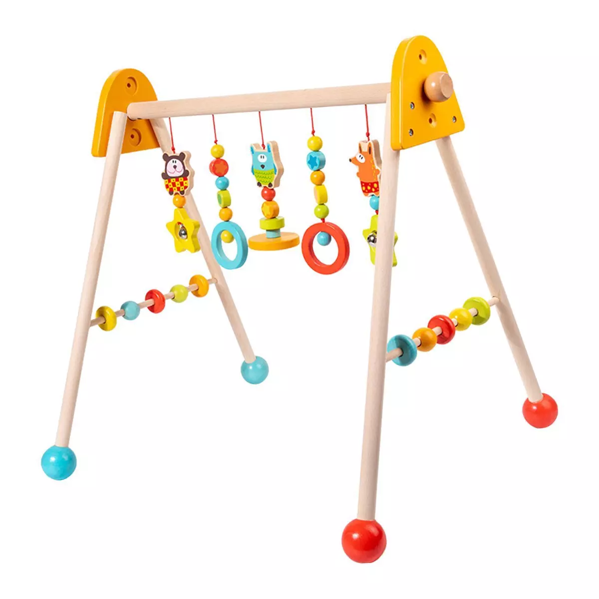 Baby Gym Wooden Baby Gym with 5 Toys Activity gym play gym