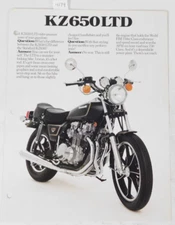 1 Genuine Kawasaki KZ 650 LTD KZ650 Factory Sales Ad Spec Sheet OEM Brochure KAW