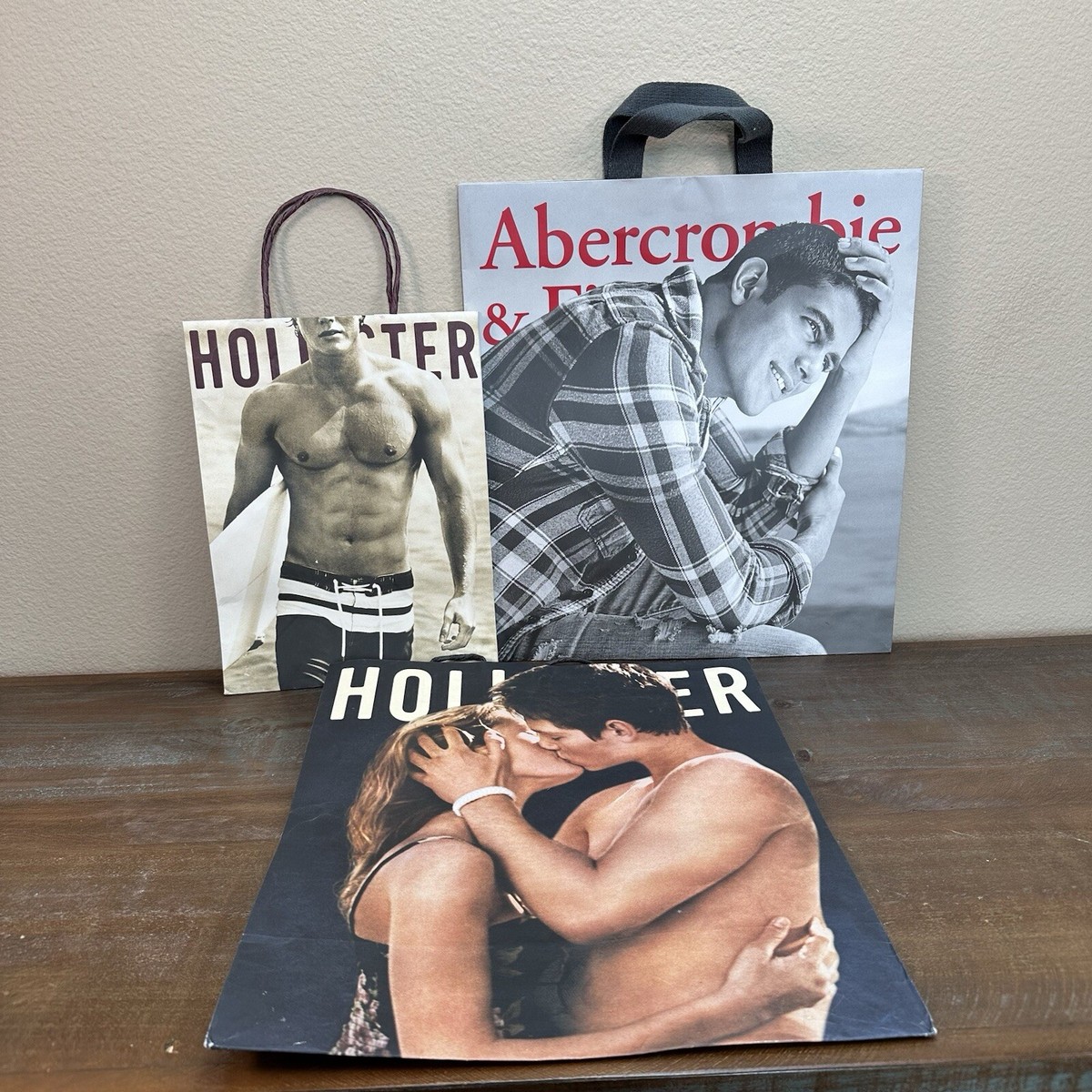 Set Of Hollister Abercrombie Shirtless Male Model Paper