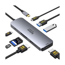 USB C Docking Station Dual HDMI Monitor,USB C to Dual HDMI Adapter with 2 HDM...