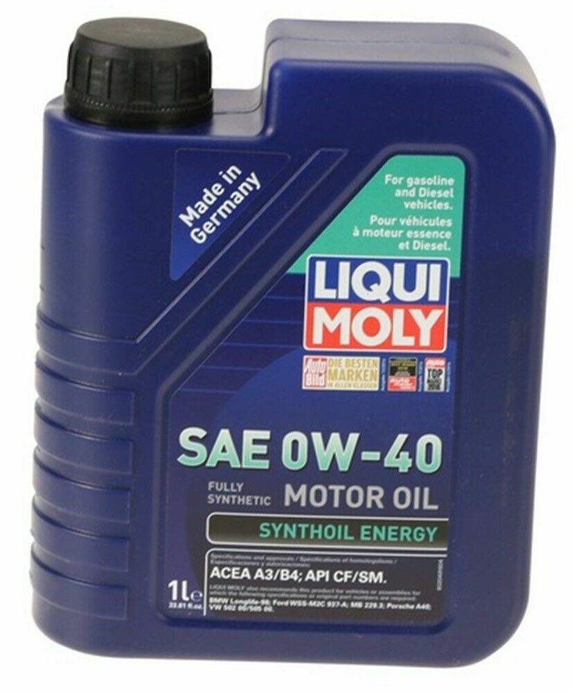 LIQUI MOLY 0W-40 Full Synthetic Synthoil Engine Motor Oil A40 8 Liters