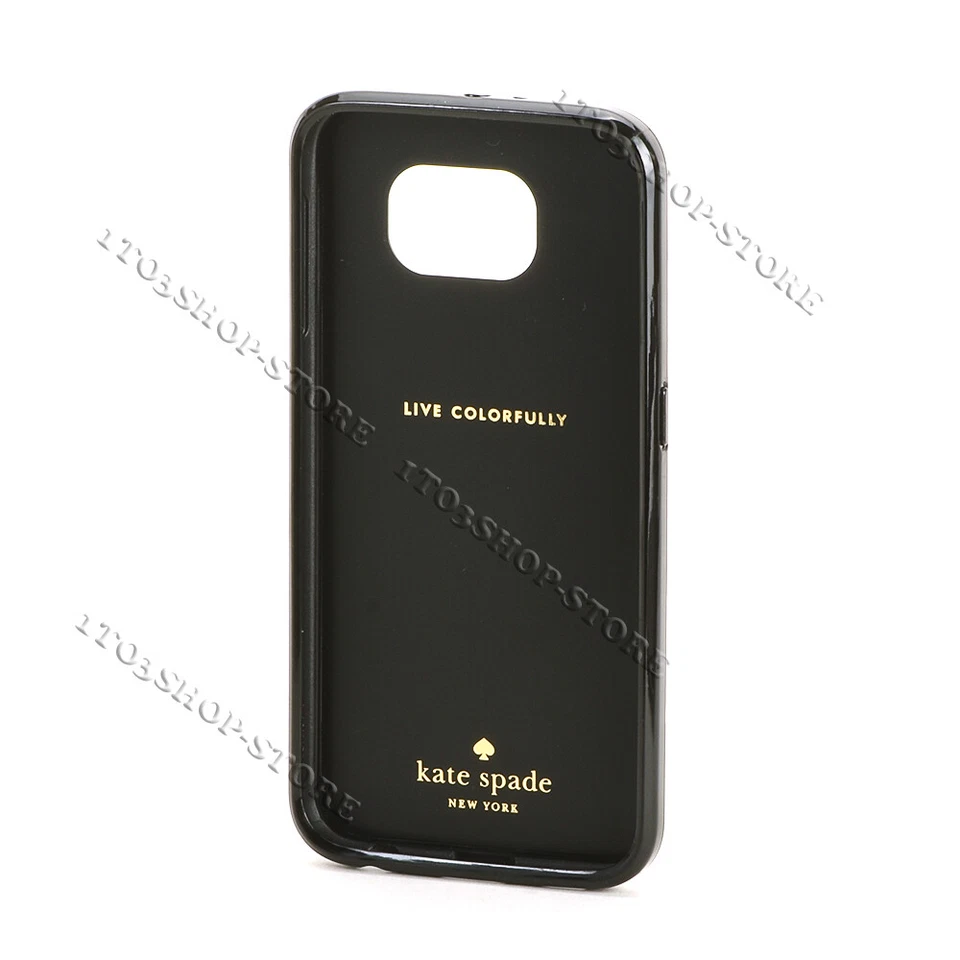 Funda rígida flexible Kate Spade para Samsung Galaxy S6 - Punto Larabee negro Foto 4 de 4