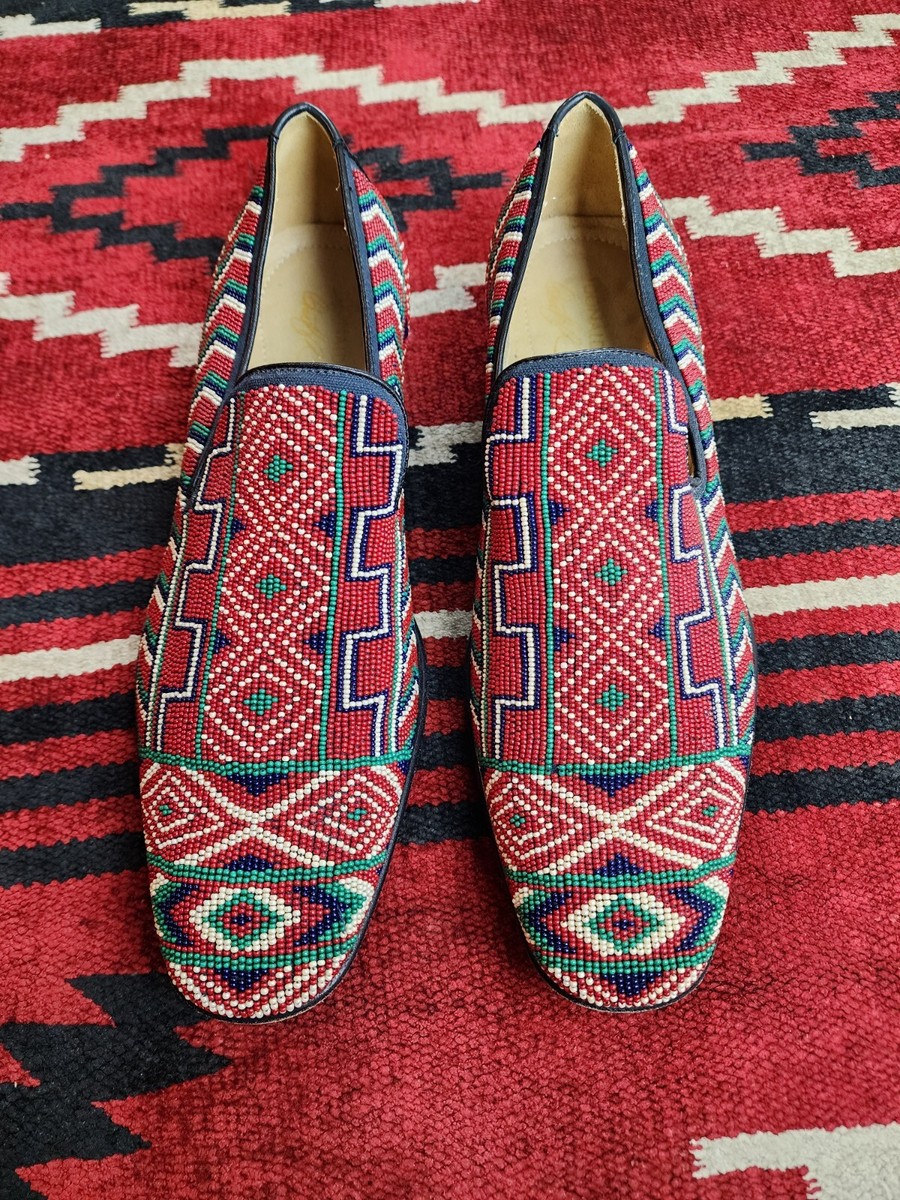 Men’s Donald J Pliner beaded loafer Donald Pliner Beaded Mens Shoes Size 9 Purple | eBay main image 2