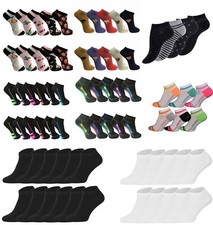 12 Paar Damen Mädchen Sneaker Socken Sport F...