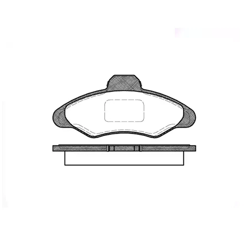 Jeu de 4 plaquettes de freins AV FORD Escort V VI Orion II - ROULUNDS 432481 - Photo 2/3