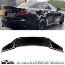 FOR 2006-2013 LEXUS IS250 IS350 ISF DUCKBILL RT STYLE GLOSSY BLACK TRUNK SPOILER
