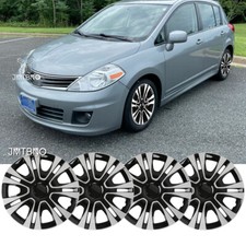 4 of Set 15" Snap-On Wheel Rim Hubcap Covers Replacement For Nissan Versa 08-16