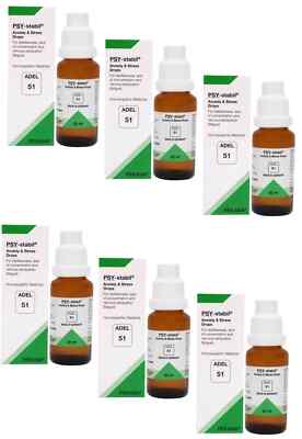   ADEL 51 Drops Anxiety & Stress | 20ml X 6 | PSY-Stabil | Pekana Germany