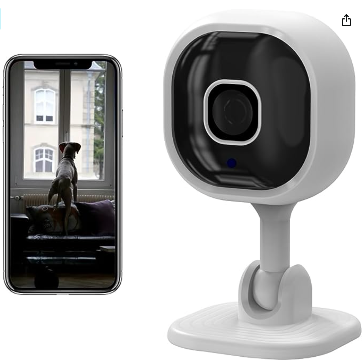 WB 1080P Indoor Security Camera for Baby Monitor, Pet Camera w/Motion Detection,-image