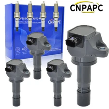 4X Ignition Coils + 4X Iridium Spark Plugs for Honda Civic HR-V ILX 30520R1AA01