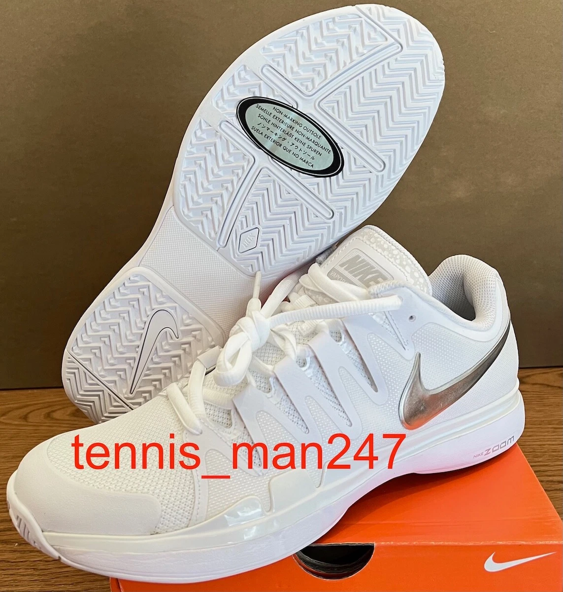 grot majoor Voorrecht Nike Roger Federer RF 2015 Wimbledon Zoom Vapor 9.5 X ON Nadal Tennis Shoes  10.5 | eBay