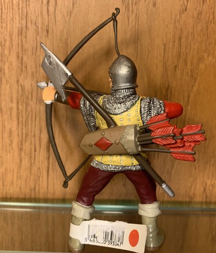 Figura Caballero Medieval Papo Archer 4" Arco y Flecha Cazador con Flechas Rojas 2003 - Imagen 5 de 8