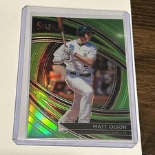 2020 Select Matt Olson Neon Green 08/99