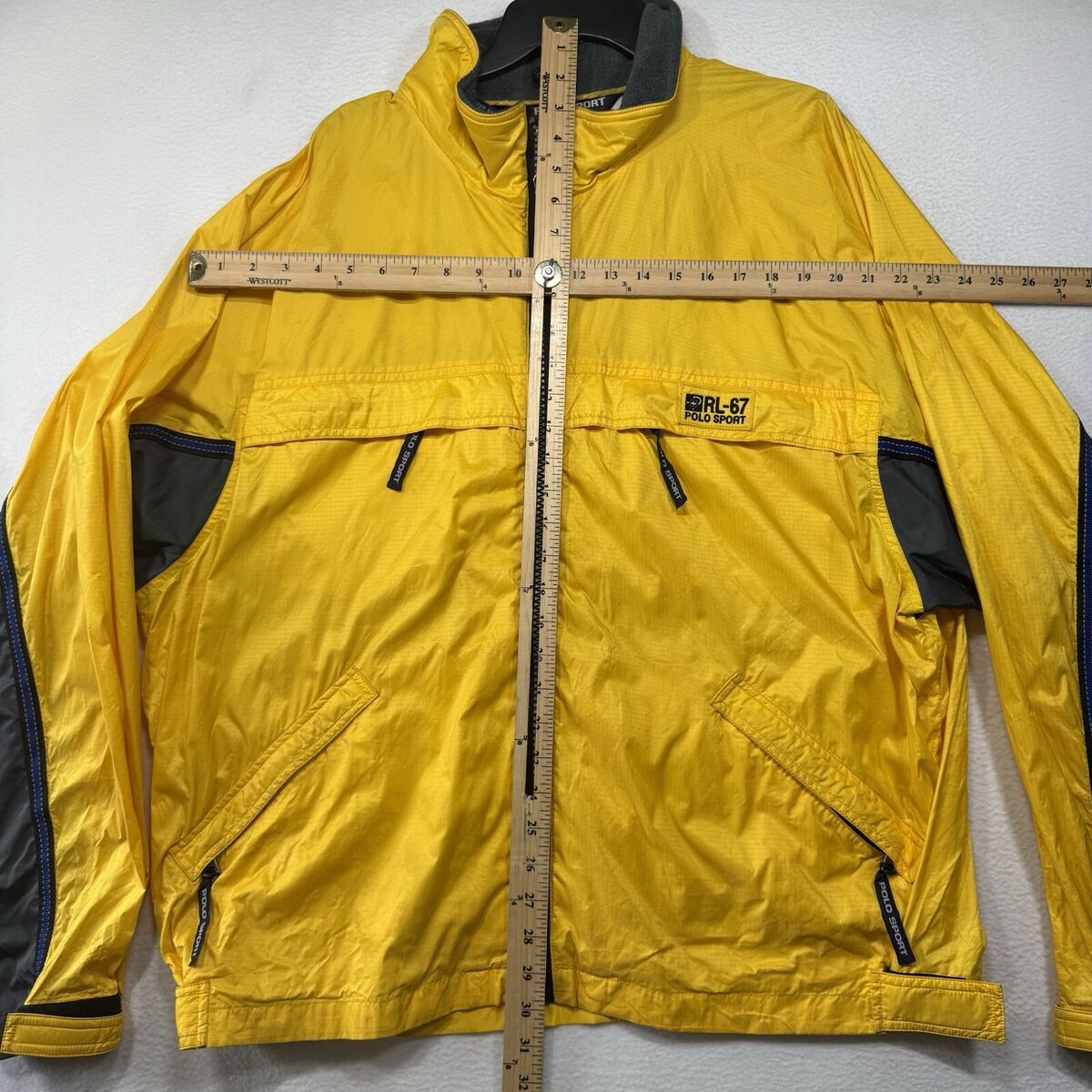 Vintage 90s Yellow Polo Sport Mens Jacket Spellout Ralph Vintage 90s Yellow Polo Sport Mens Jacket Spellout Ralph