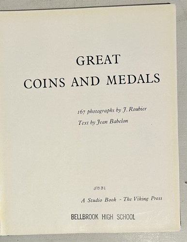 1959 Great Coins And Medals JEAN BABELON Used 167 Photos