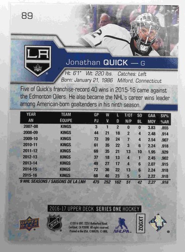 2016-17 Upper Deck Serie 1 #1 - #250 Du wählst aus - Bild 110 von 258