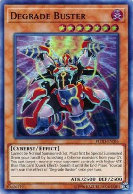 Degrade Buster - FLOD-EN005 - Super Rare - Unlimited Edition x1 - Near Mint